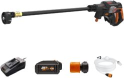 Worx WG633 Nitro Hydroshot 20V 710PSI Light-Duty Electric Pressure Washer with Brushless Motor Cordless, Lightweight, 5-in-1 Portable Power Cleaner, Power Share Compatible – Battery & Charger Included